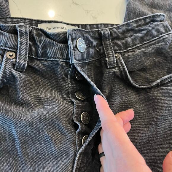 Reformation Jeans Cynthia High Rise Straight Jeans in Vana size 25 - Picture 8 of 12